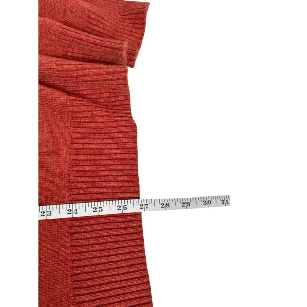 J. Crew Mercantile Lambswool Crewneck Pullover Sweater Rust Red Men’s Size Large